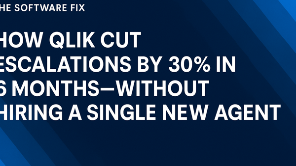 How Qlik Cut Escalations by 30% in 6 Months—Without Hiring a Single New Agent