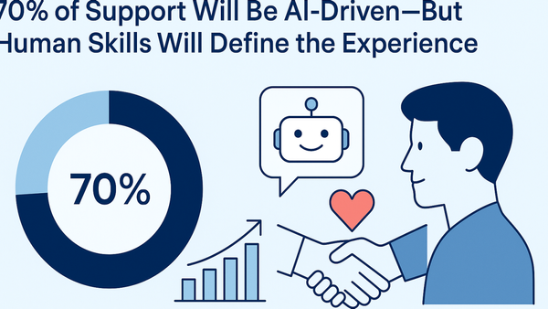 70% of Support Will Be AI-Driven—But Human Skills Will Define the Experience